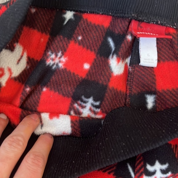 Wondershop Holiday Christmas Buffalo Plaid Fleece Pajama Bottoms - Picture 5 of 8